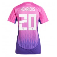 Germany Benjamin Henrichs #20 Replica Away Shirt Ladies Euro 2024 Short Sleeve